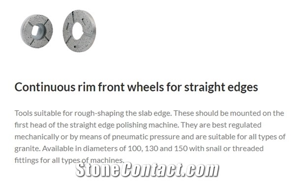 Continuous Rim Front Wheels for Straight Edges