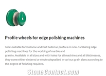 Edge Profile Wheels for Edge Polishing Machines