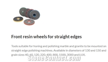 Front Resin Wheels for Straight Edges Polishing