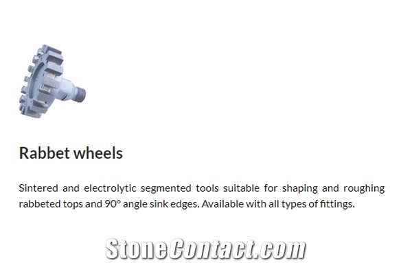 Rabbet Wheels Sintered and Electrolytic Segmented Tools