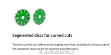 Segmented Discs for Curved Cuts