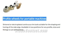 Sintered Profile Wheels for Portable Machines