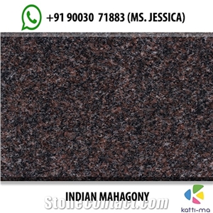 Indian Mahagony Granite Slabs, Tiles