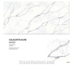 Calacatta Alfie Ma3223 Quartz