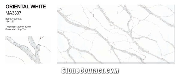 Oriental White Ma3307 Quartz Stone