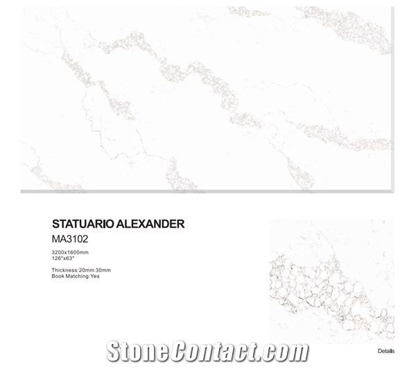 Statuario Alexander Ma3102 Quartz