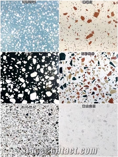 All Veins White Aritificial Terrazzo Stairs
