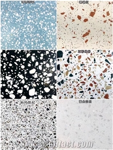 All Veins White Aritificial Terrazzo Stairs