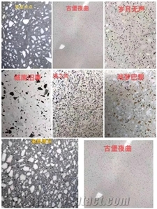 All Veins White Aritificial Terrazzo Stairs
