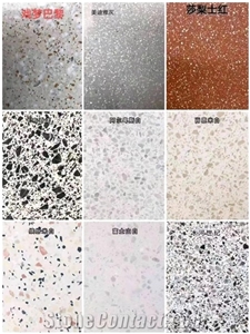 All Veins White Aritificial Terrazzo Stairs