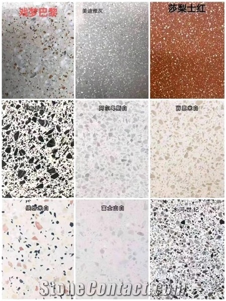 Black Grey White Beige Cement Tile Terrazzo Tiles