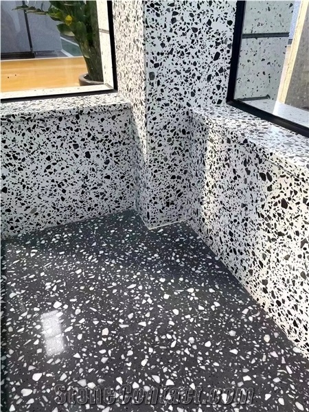 Black Grey White Beige Cement Tile Terrazzo Tiles