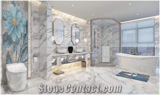 China Nano Stone Carrara White for Wall/Floor