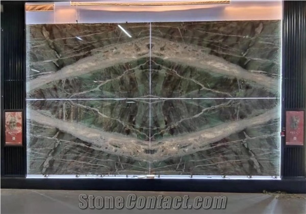 Green/Brown Marble for Background Wall