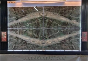 Green/Brown Marble for Background Wall