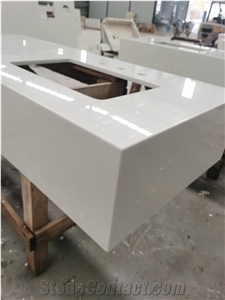 White/Gold Nano Artificial Stone Countertop