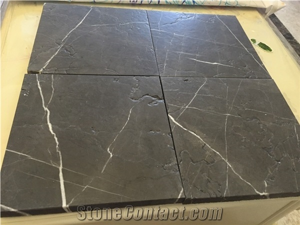 Leather Finish Pietra Gray Marble Flooring Tile,Light Gray