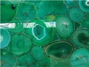 Natural Semi Precious Stone Semiprecious Stone Green Color Gemstone Slabs