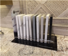 Acrylic Counter Stand Rack For Quartz Marble Granite Sample