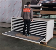 Stone Tile Drawer Display Stand For Showroom Fair