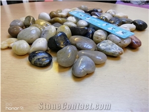 Black,White,Yellow,Red,Mix Color Polished Pebble Stone China