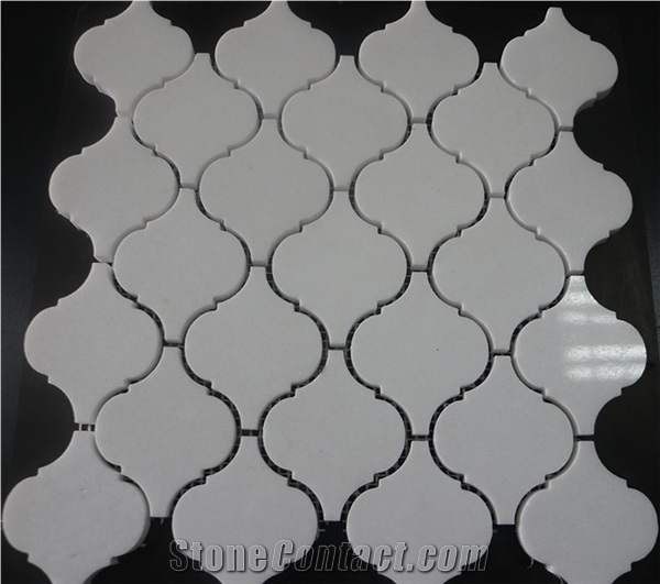 White Marble Lantern Mosaic Tiles