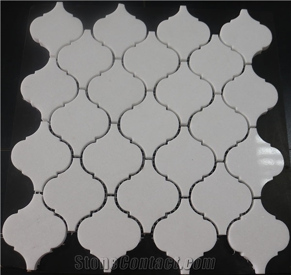 White Marble Lantern Mosaic Tiles