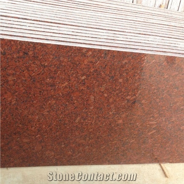 Gem Red Granite Slabs & Tiles, India Red Granite