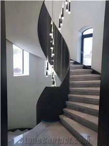 Brazil Super White Marble Polished Stair Treads