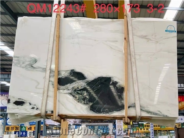 China Panda White Marble Polished Floor Tiles & Wall Slabs