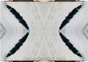 China Panda White Marble Polished Floor Tiles & Wall Slabs