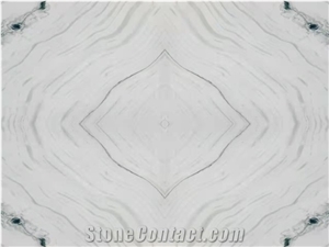 China Panda White Marble Polished Tiles &Slabs