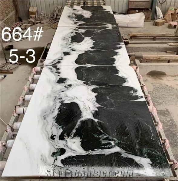 China Panda White Marble Polished Tiles & Wall Cladding