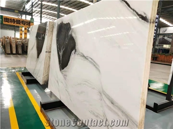 China Panda White Marble Polished Wall Tiles & Big Slabs