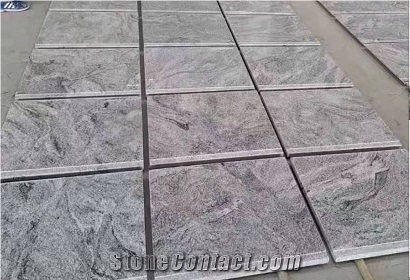 China Viscont White Granite Grey Flamed Tiles & Slabs