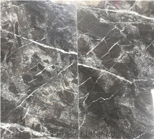 Italy Grey Black Marble Polished Wall Tiles & Big Slabs
