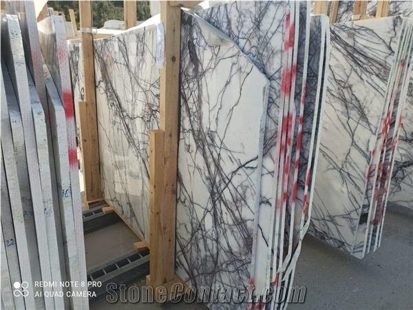 Milas New York Lilac Marble Slabs, Tiles