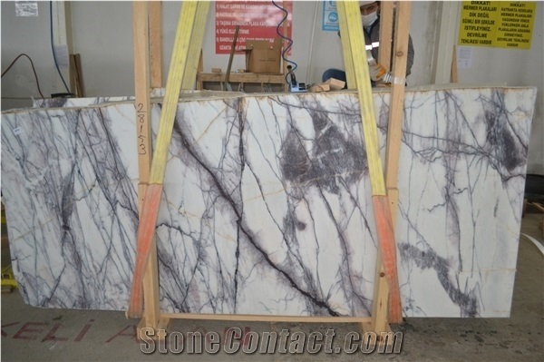 Milas New York Lilac Marble Slabs, Tiles