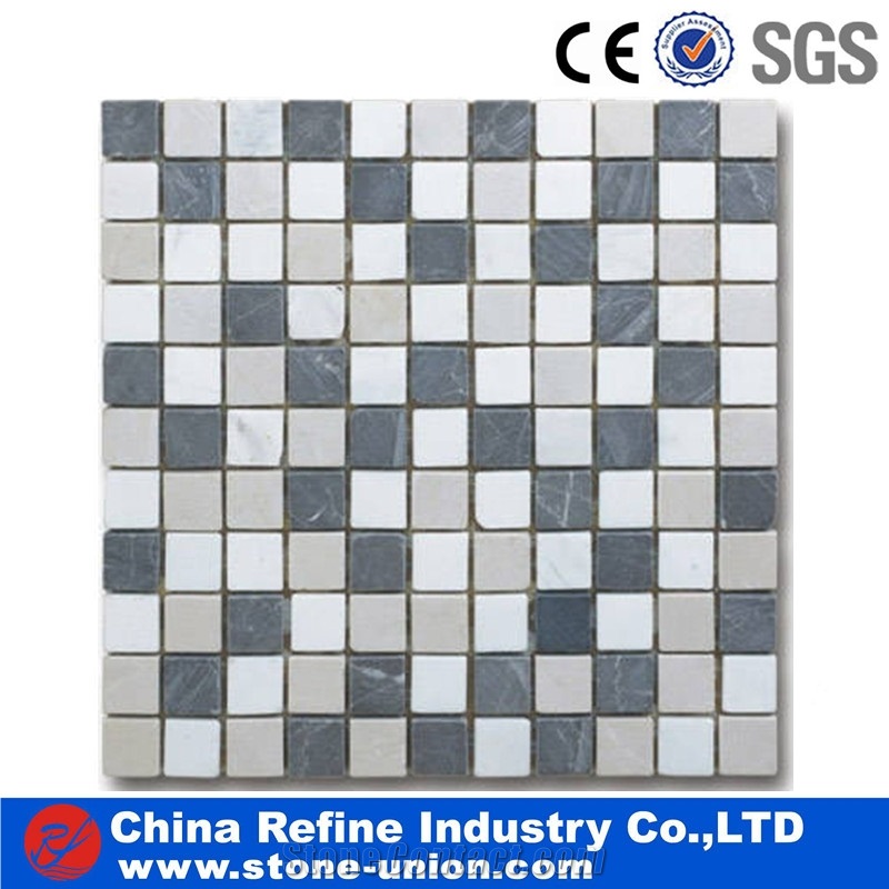 Beige Mosaic Tiles,Marble Flooring Tiles,Strip Mosaic Tiles