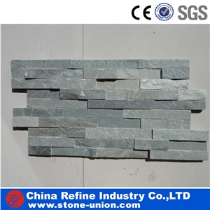 Customized Green Slate Wall Cladding Panel,Ledge Stone