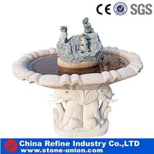 Hand Carving Garden White Marble Sculptured Fountains