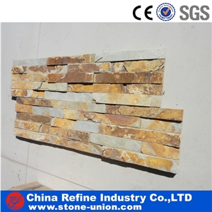 Modern Golden Rust Culture Stone Wall Tiles & Stone Veneer