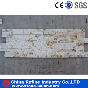 Sunny Beige Stone Mosaic Tiles For Interior Wall Decoration