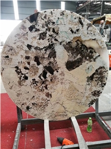 Brazil Patagonia White Granite Slab with Crystal Chips