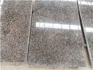 China Royal Pearl Brown Granite Tile Polished Exterior Wall Panel