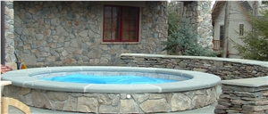 Bullnosed Blue Stone Pool Coping, Blue Stone Paver