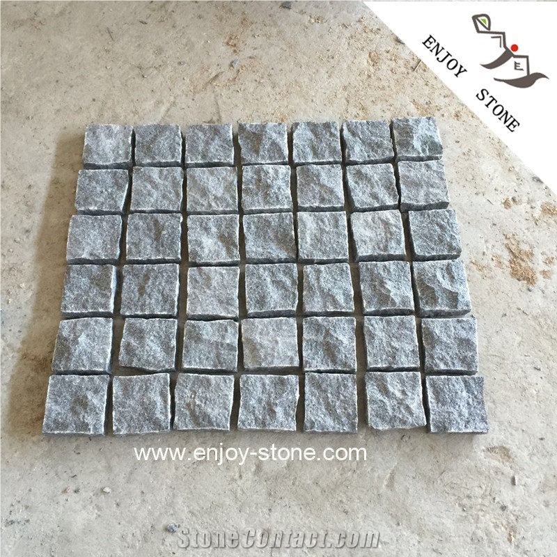 China Dark Grey G654 Granite Padang White Cubes
