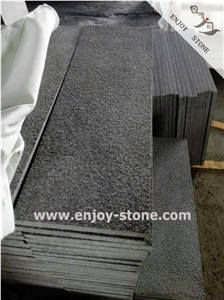 G684 Granite,Black Stone,Bushhammered,Tile&Slab