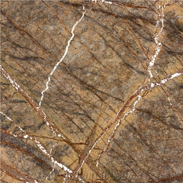Rain Forest Brown Marble Slabs & Tiles