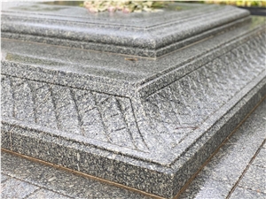 Tansky Grey Granite Tombstone